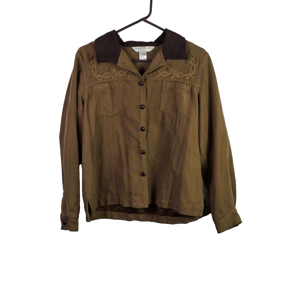 Napa Valley Women's Petite Large Brown Jacket